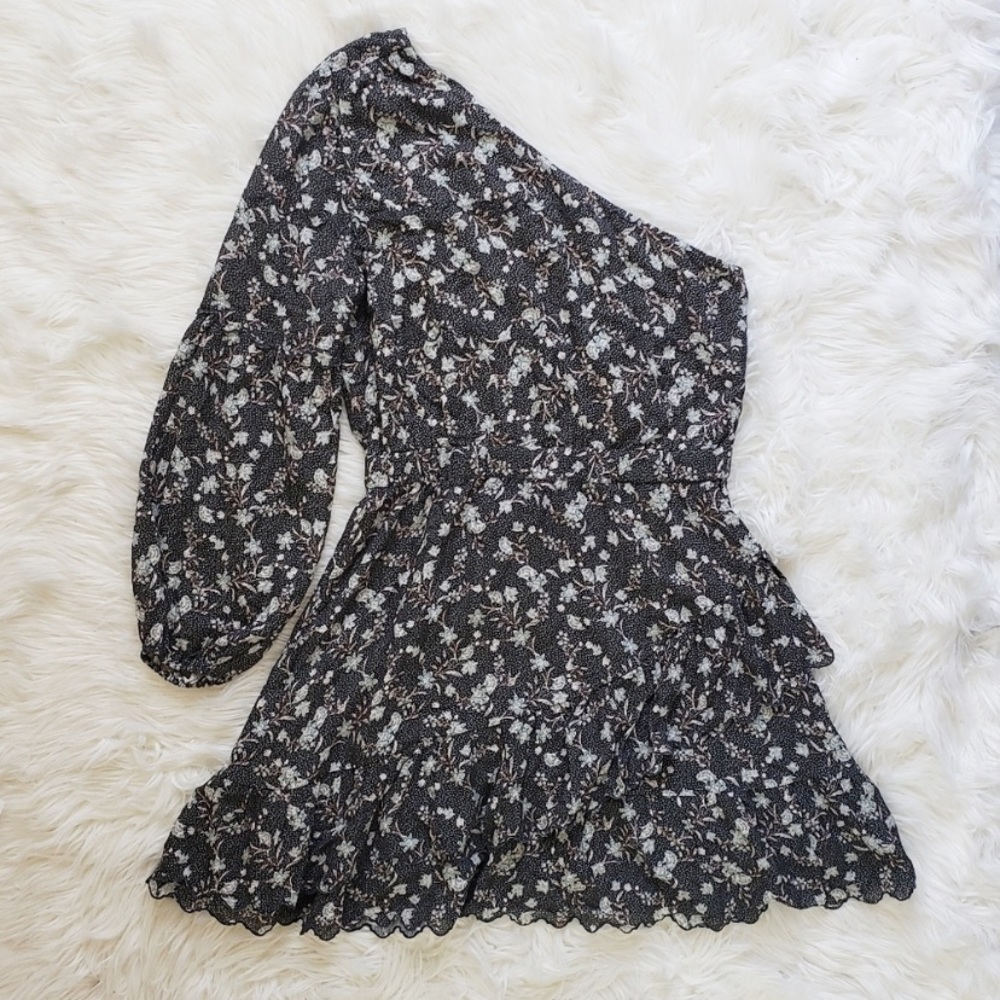 DOLAN Boho one shoulder mini dress